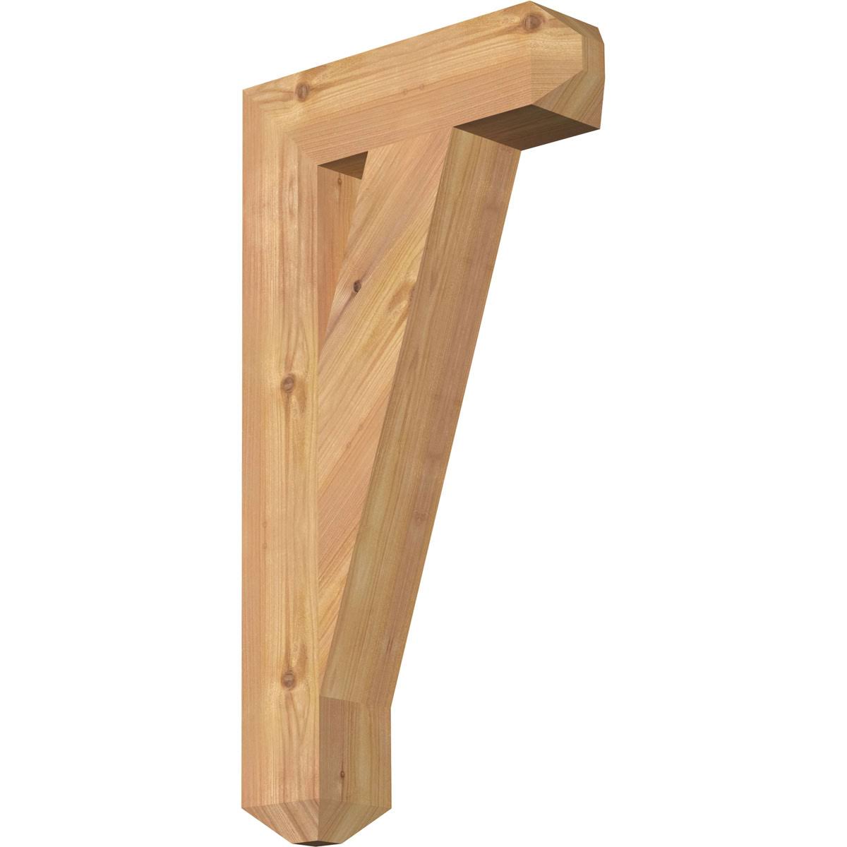 Traditional Craftsman Smooth Bracket, Western Red Cedar S475