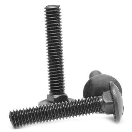 5/16 inch-18 x 2 1/4 inch Coarse Thread Grade 5 Carriage Bolt Medium Carbon Steel Black Oxide Pk 437 S4581
