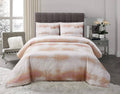 White Tan Full/Queen Duvet Cover Set P604
