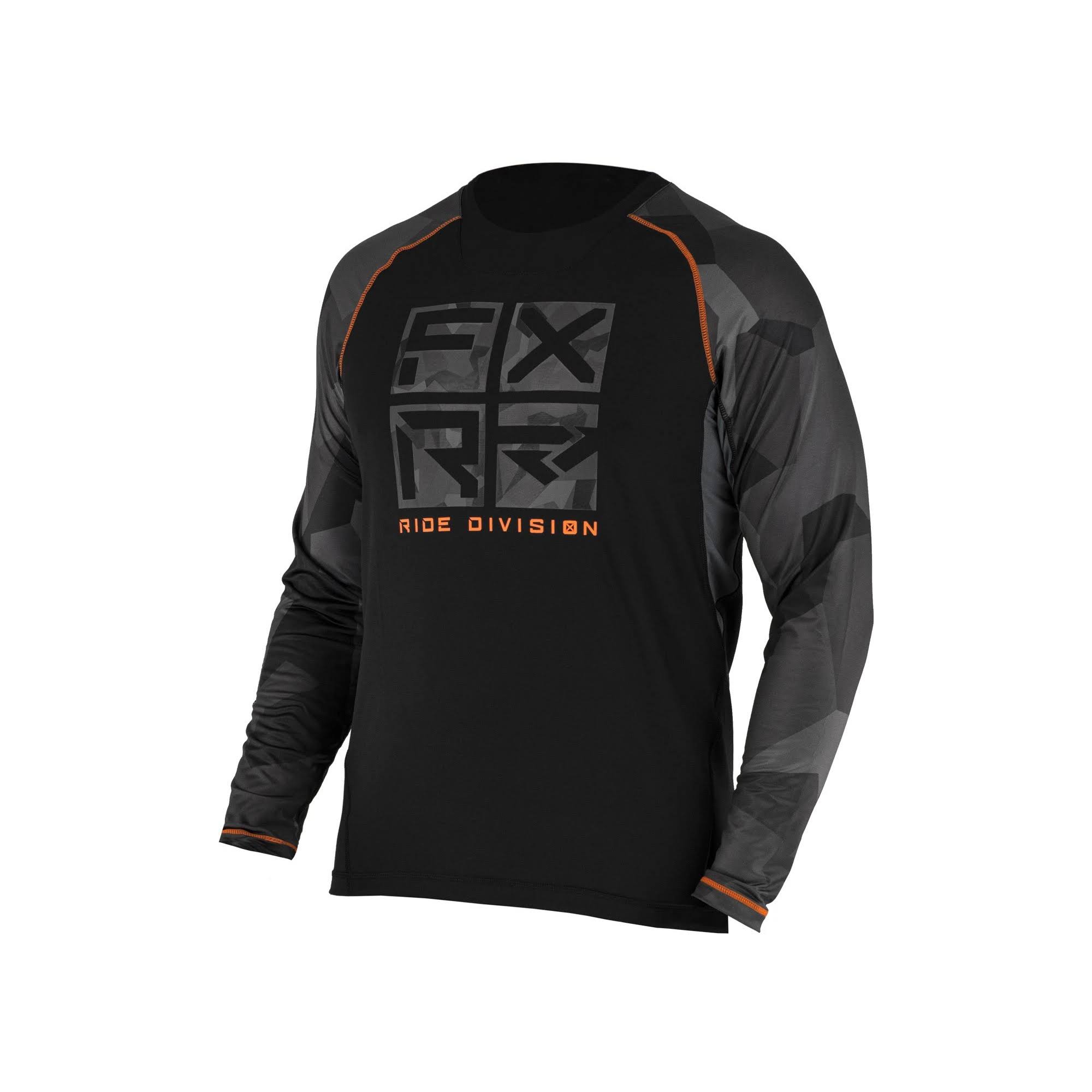 Charcoal Camo-Orange Small Longsleeve C297489
