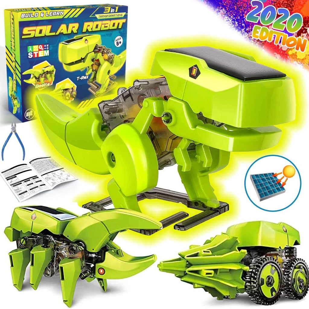 Solar Robot Kit 3-in-1 DIY Dinosaurs Science Kits Toys F84459