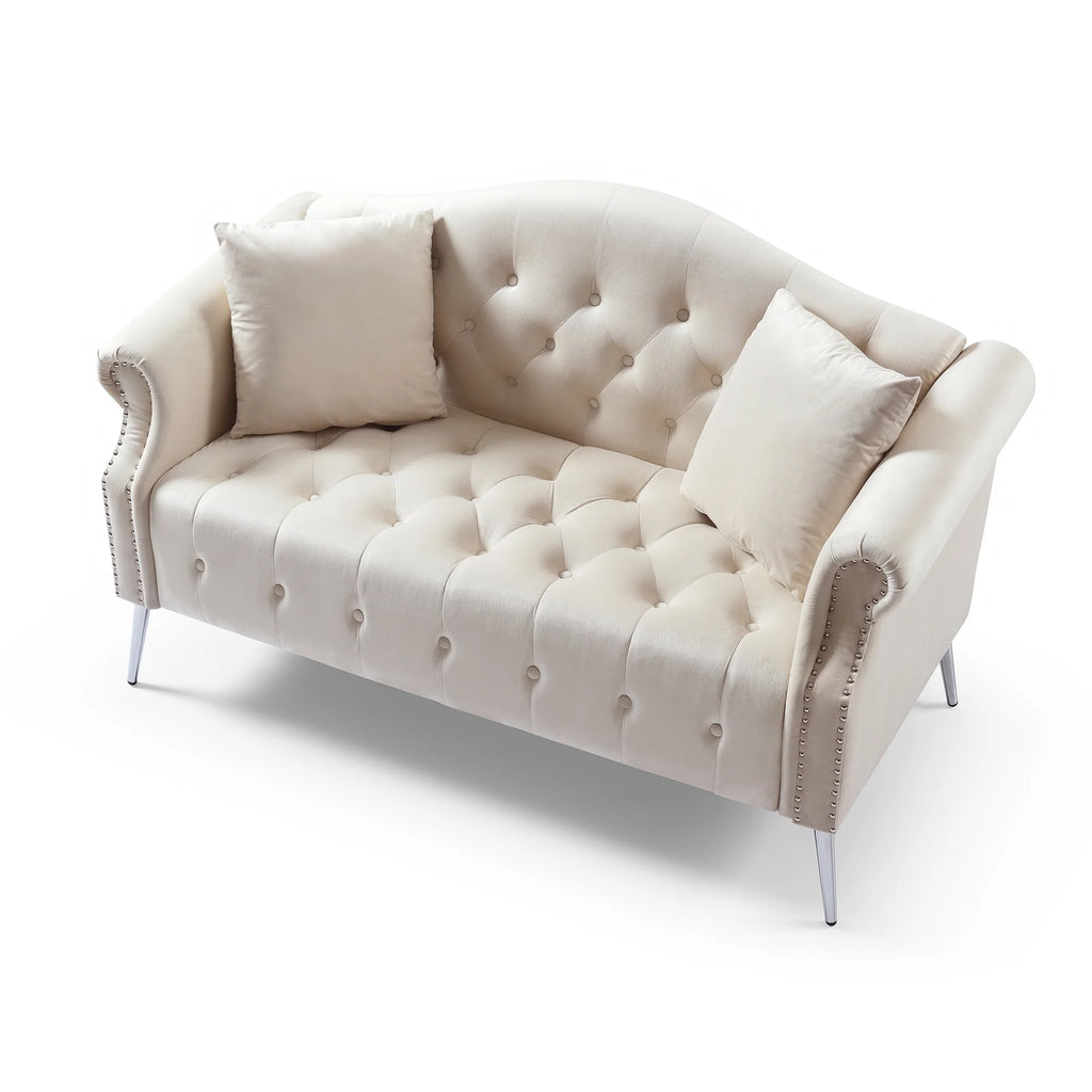Chesterfield Velvet Loveseat S787636