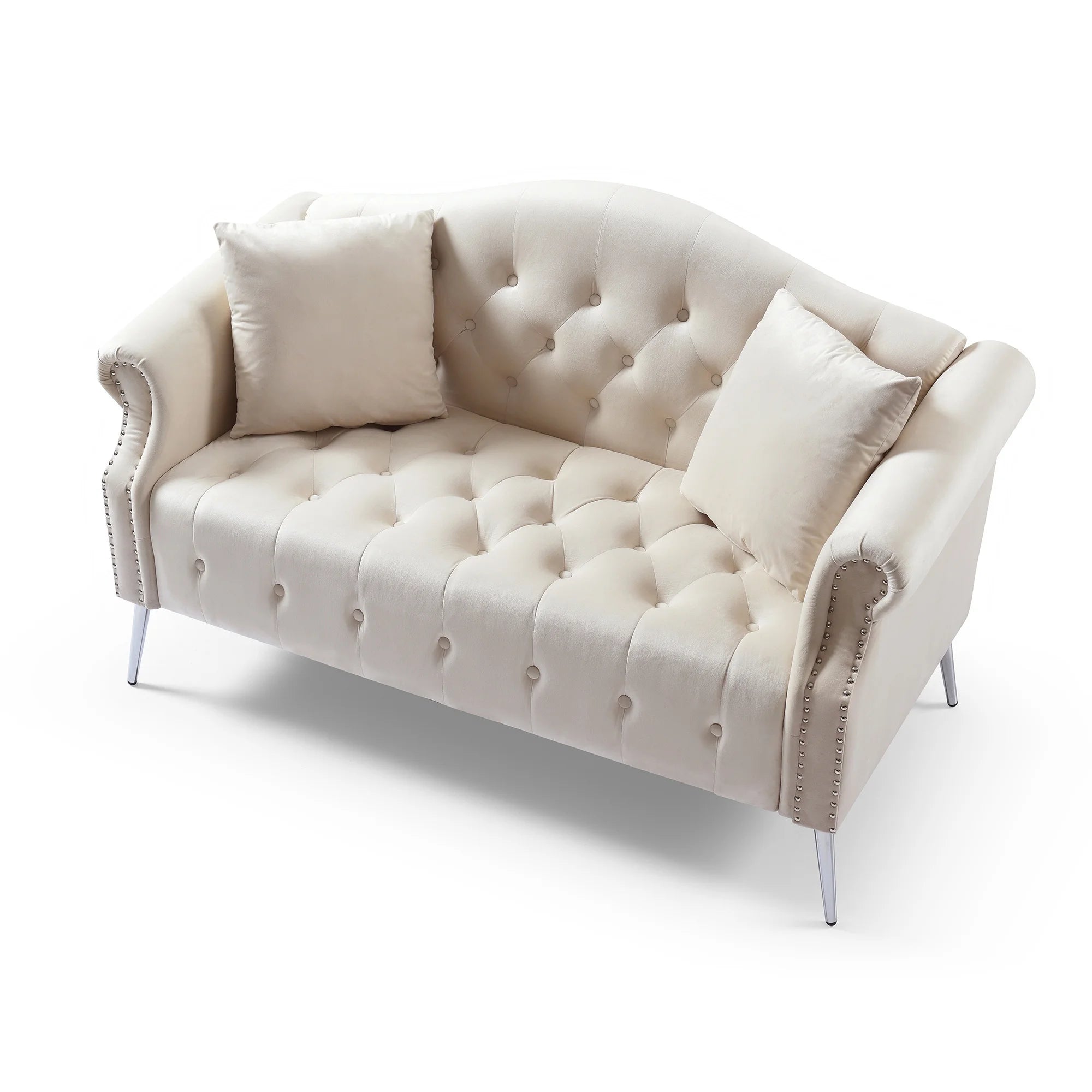 Chesterfield Velvet Loveseat S787636