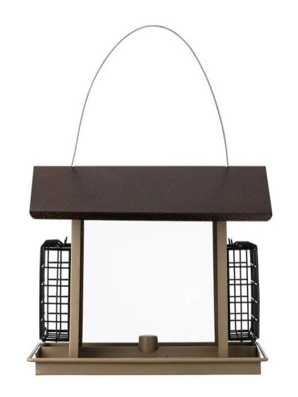 Large Bird Hopper Feeder, 8 lb, Metal/Plexiglas, 10.9 in H E107002