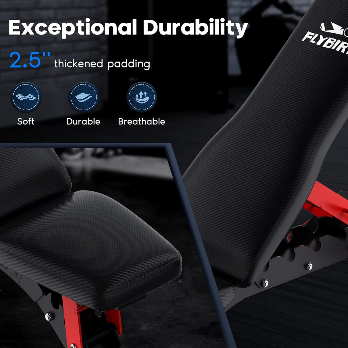 1100LBS Adjustable Weight Bench E604426