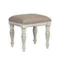 White Vanity Stool C257