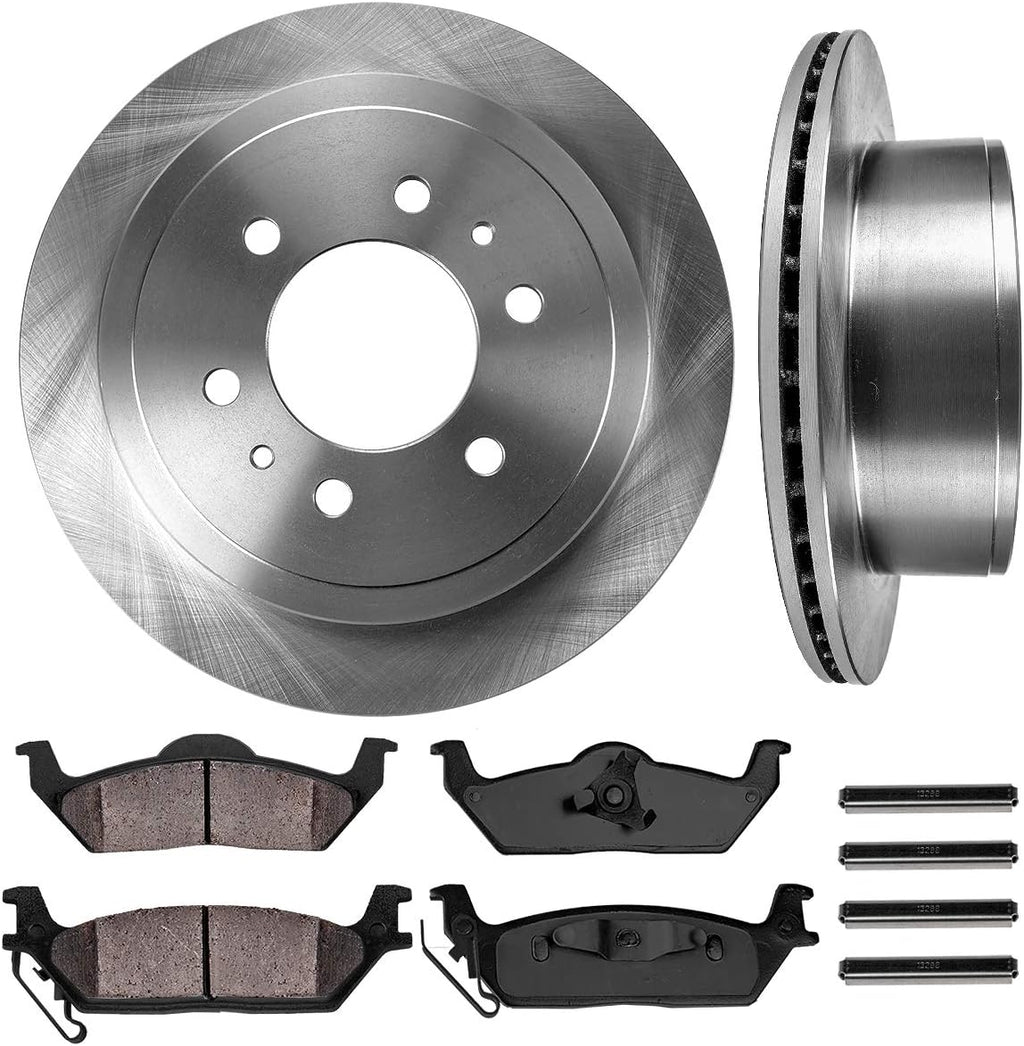 6 Lug Brake Disc Rotors Ceramic Brake Pads P983