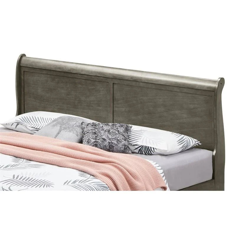 Queen Storage Bed in Gray T7489