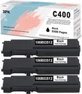 3 Pack Black Toner Cartridge for Xerox C400 C405 Printer Z6491