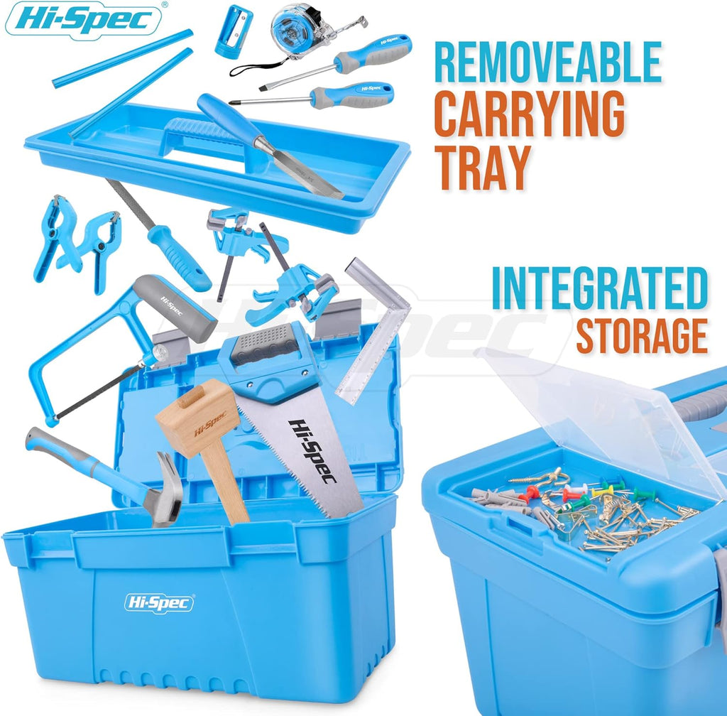 25 Piece Blue Tool Kit Set with Tool Box C1366