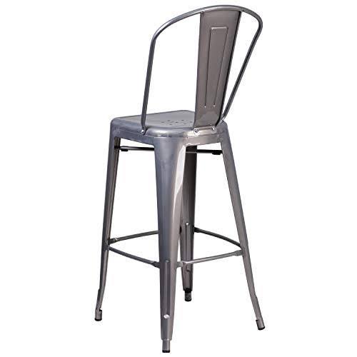 4 Pk 30'' High Indoor Barstool with Back H75832