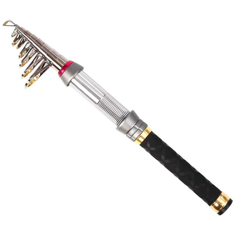 Carbon Fiber Telescopic Fishing Rod Reel Combo with Carrier Bag E943