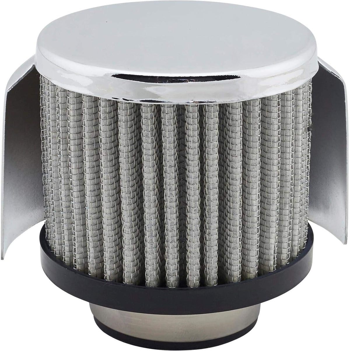 Chrome Aluminum Valve Covers with Shielded Breathers N1497
