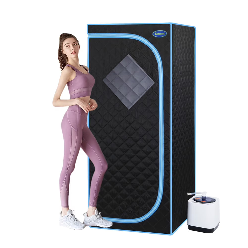 Portable Full Body Steam Sauna Tent with Folding Chair G580178