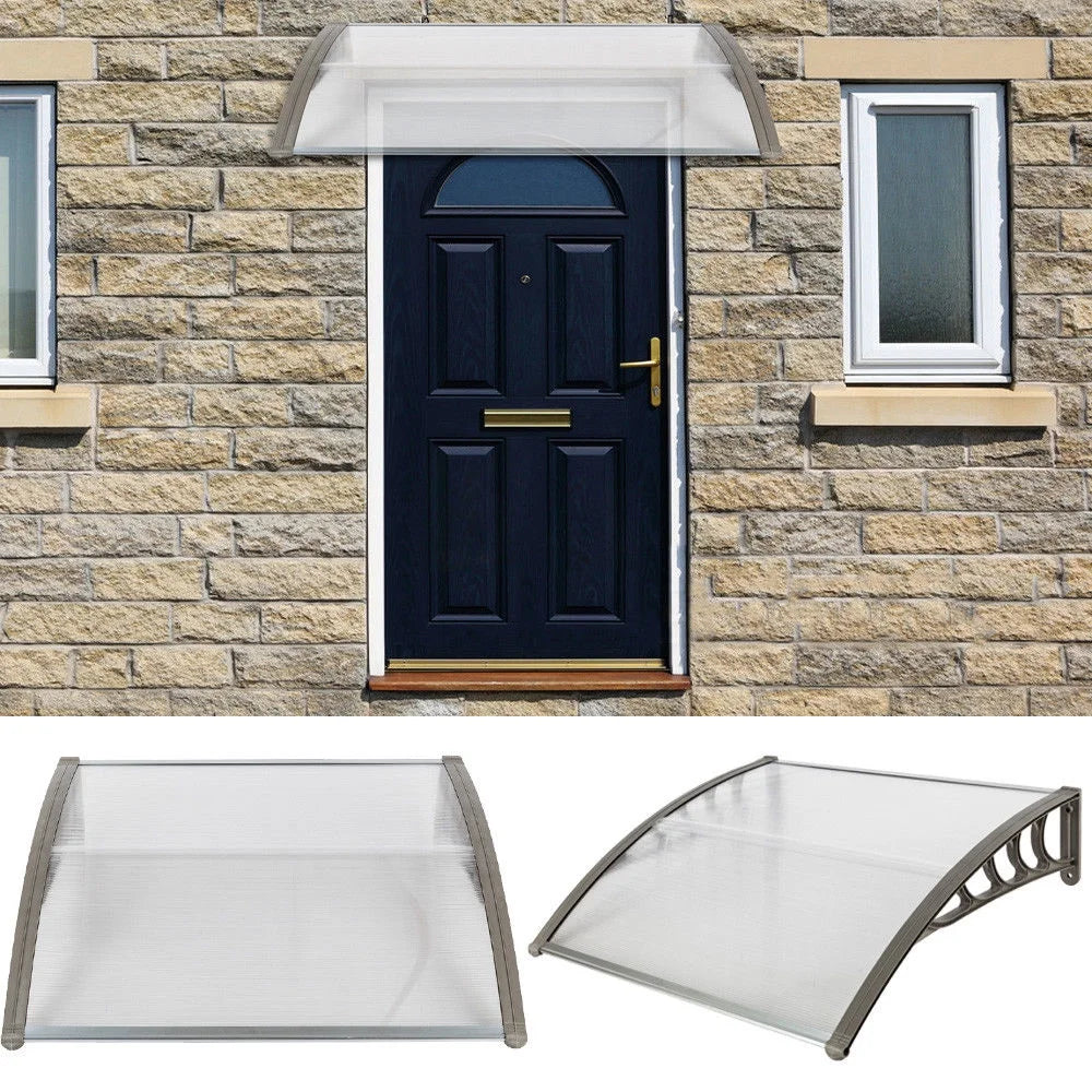 39"x29" Patio Awning Silver & Gray K409338