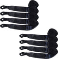 4 x 30' Heavy Duty Twisted Loop Winch Strap Tie Down (Red, 10 - Pack) T431429