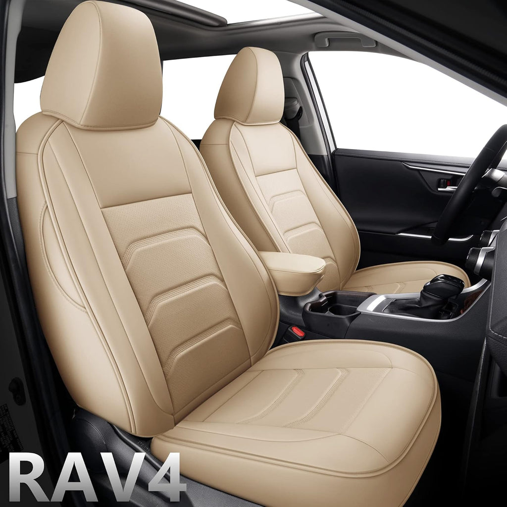 Faux Leather Custom Car Seat Covers Full Set for Toyota RAV4 Z2849