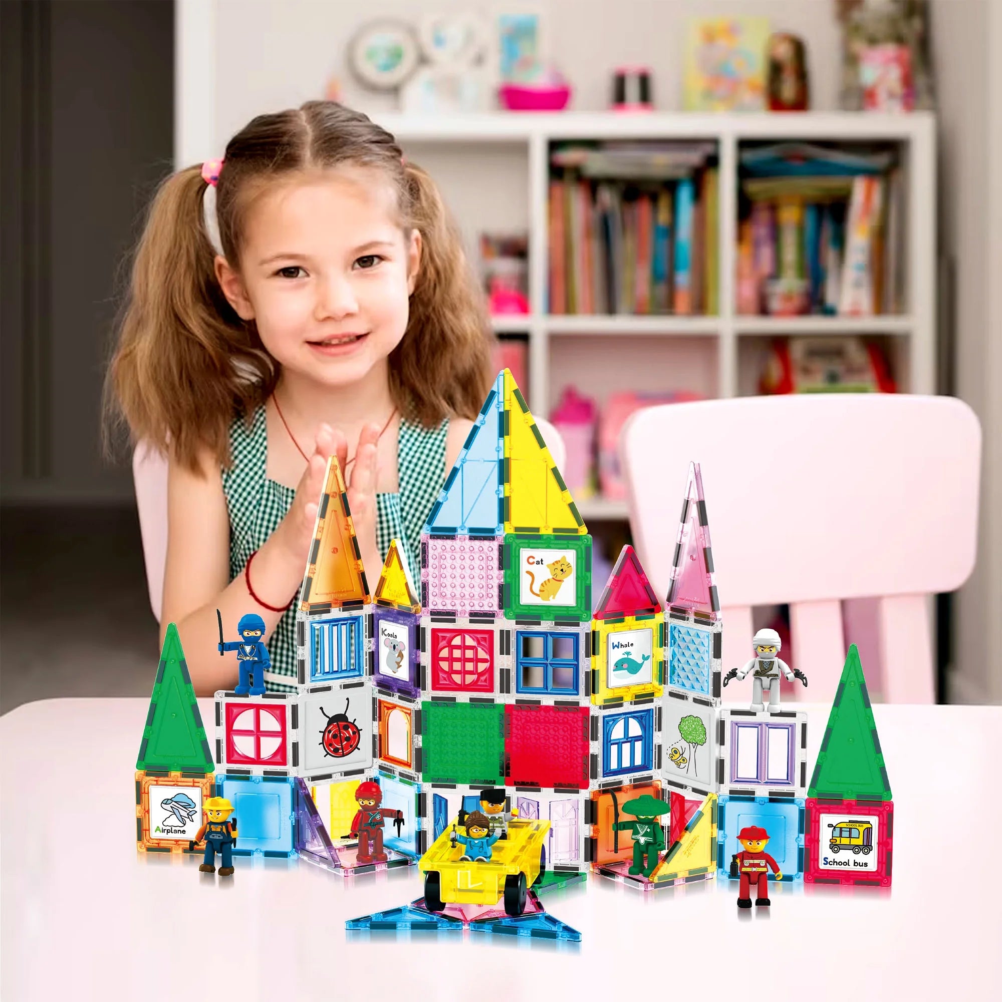 100 Pieces Magnet Tile Building Block Set N4215