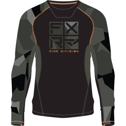 Charcoal Camo-Orange Small Longsleeve C297489