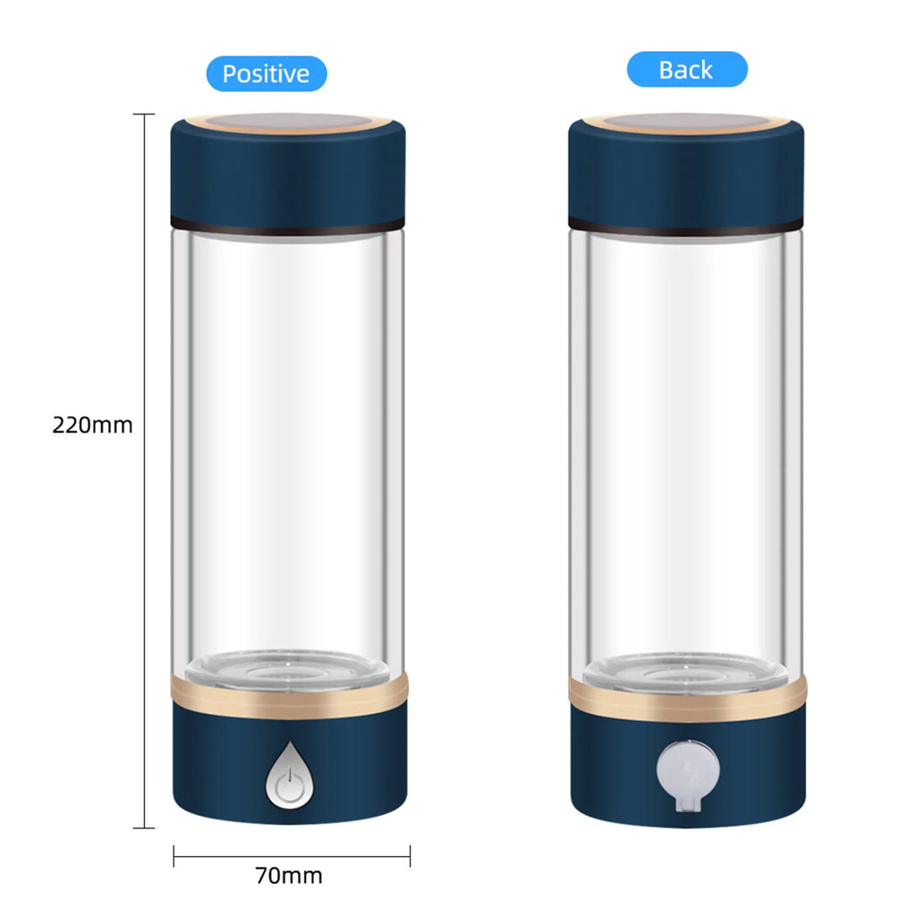 Portable Hydrogen-Rich Generator Bottle Glass Cup F1689