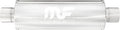4in Round Center/Center Performance Muffler Exhaust, 3in Inlet/Outlet, 14in Body Length, Polished Finish E87974