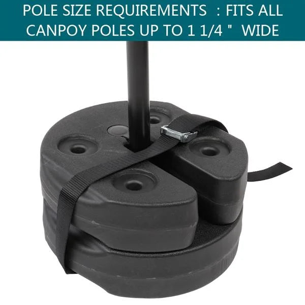 Black Water Fillable Weight Plates for Tent Canopy Q26000