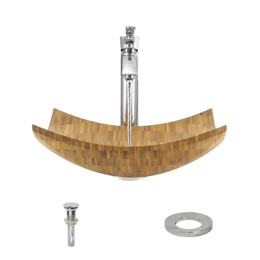 Chrome Vessel Faucet Ensemble Q20011