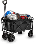 Collapsible Outdoor Folding Wagon with Cargo Net U25477