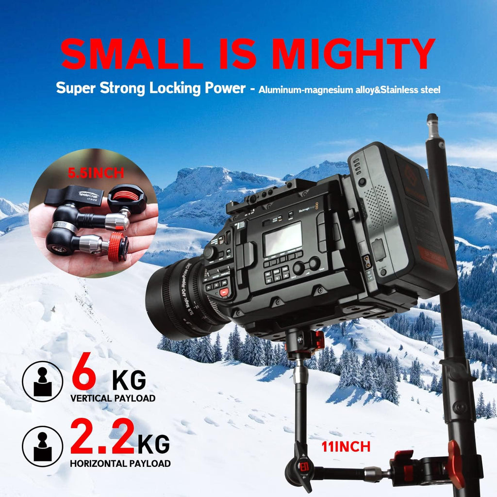 7 Inches Adjustable Magic Arm with 1/4 and 3/8 Thread Screw E74869