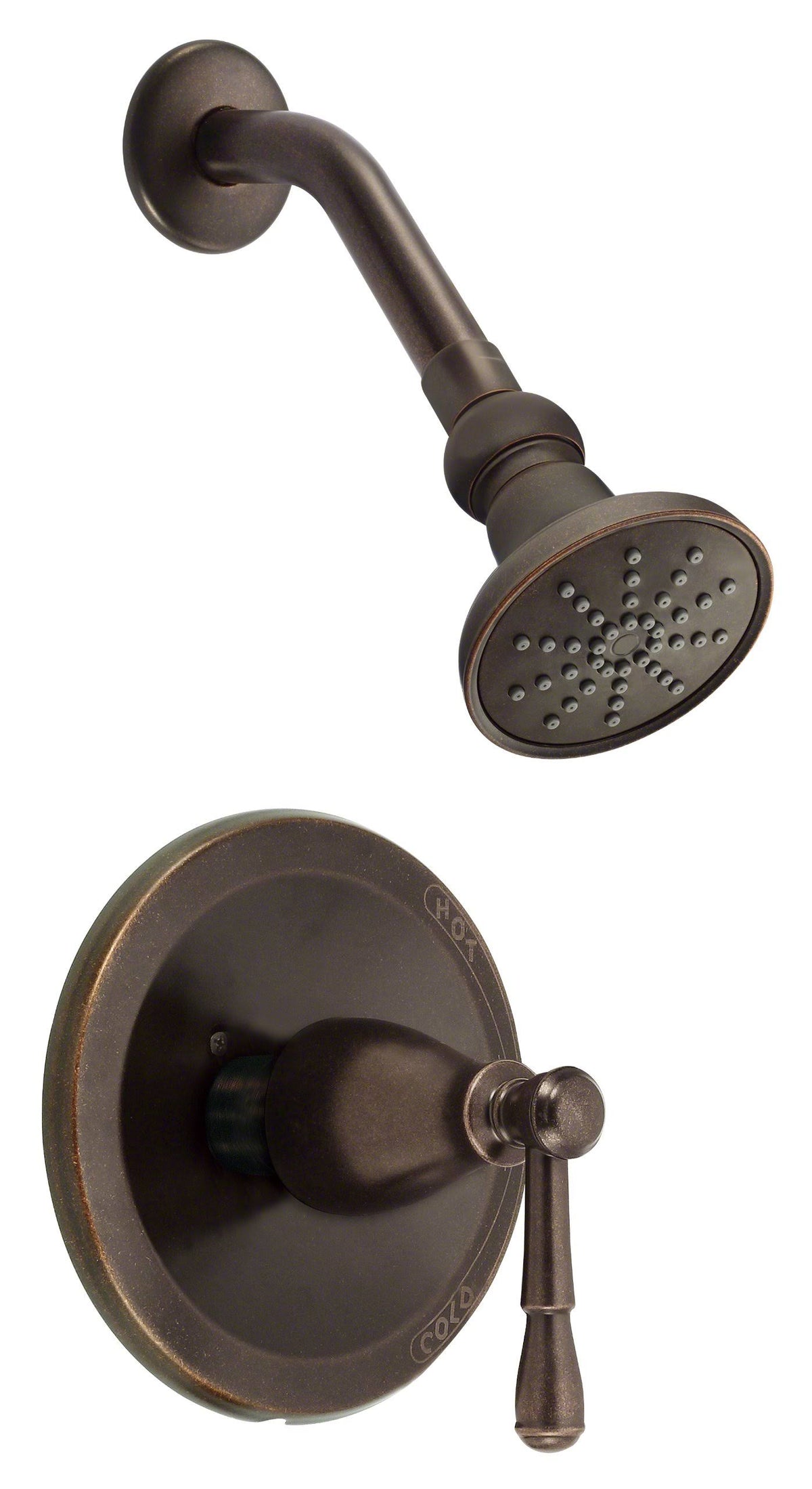 Tumbled Bronze Shower Trim M650