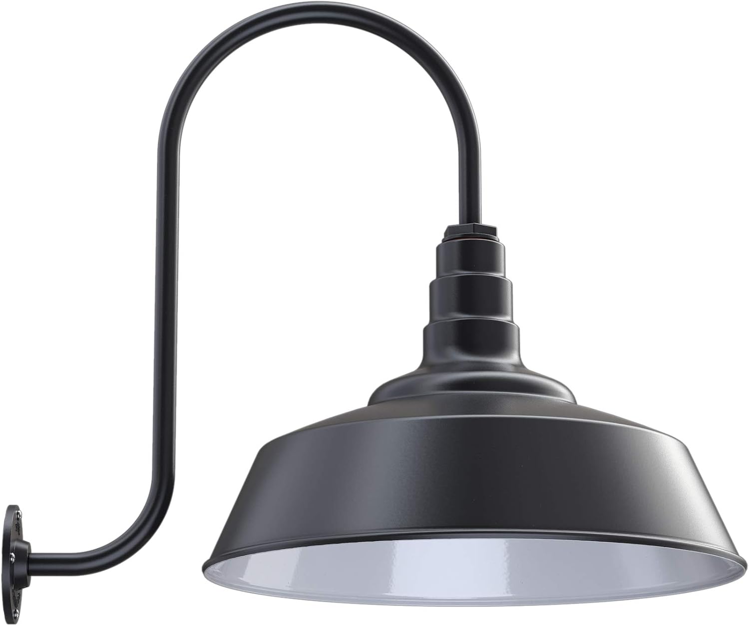 Black 20 inch Dome Barn Light W88195