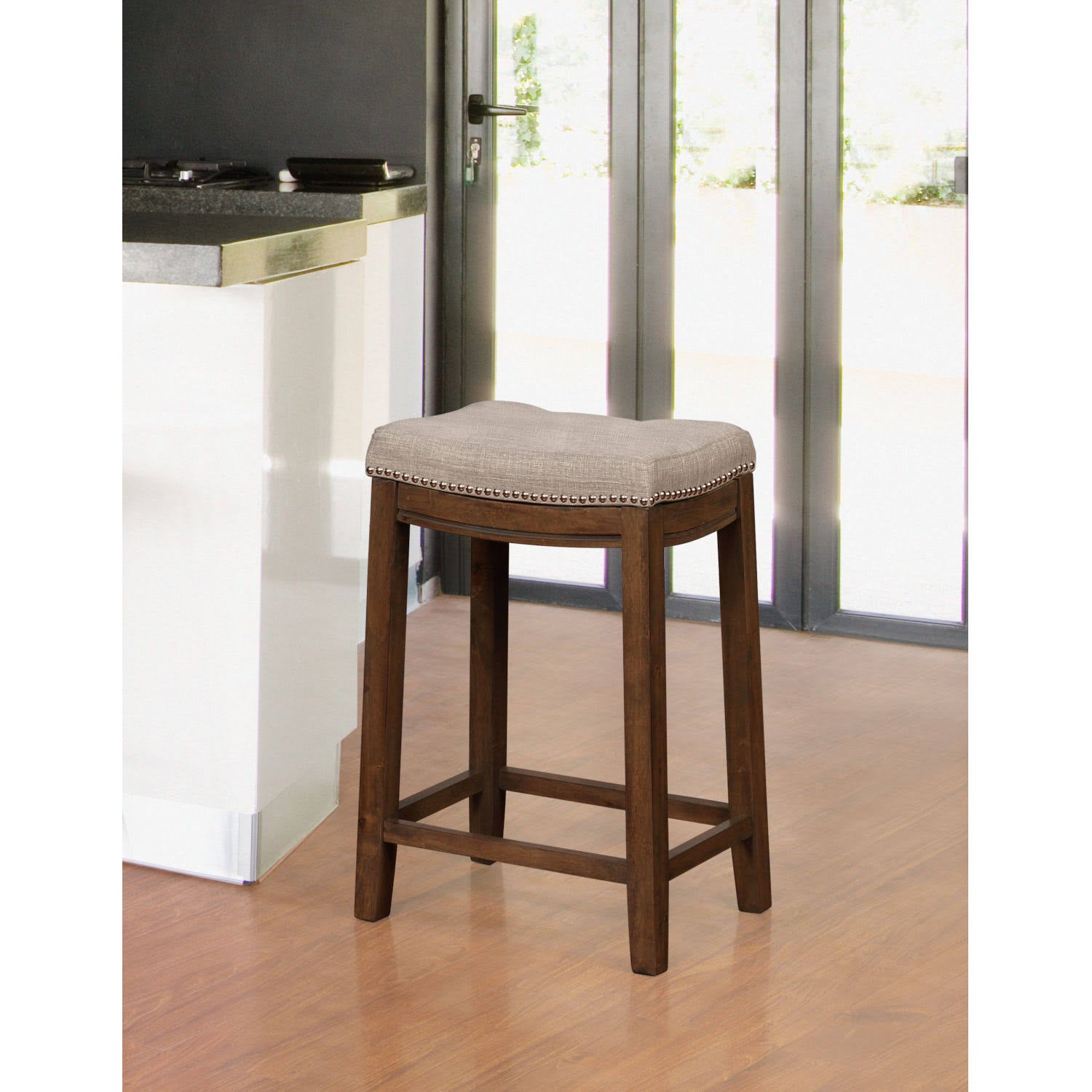 Rustic Backless Bar Stool M1425