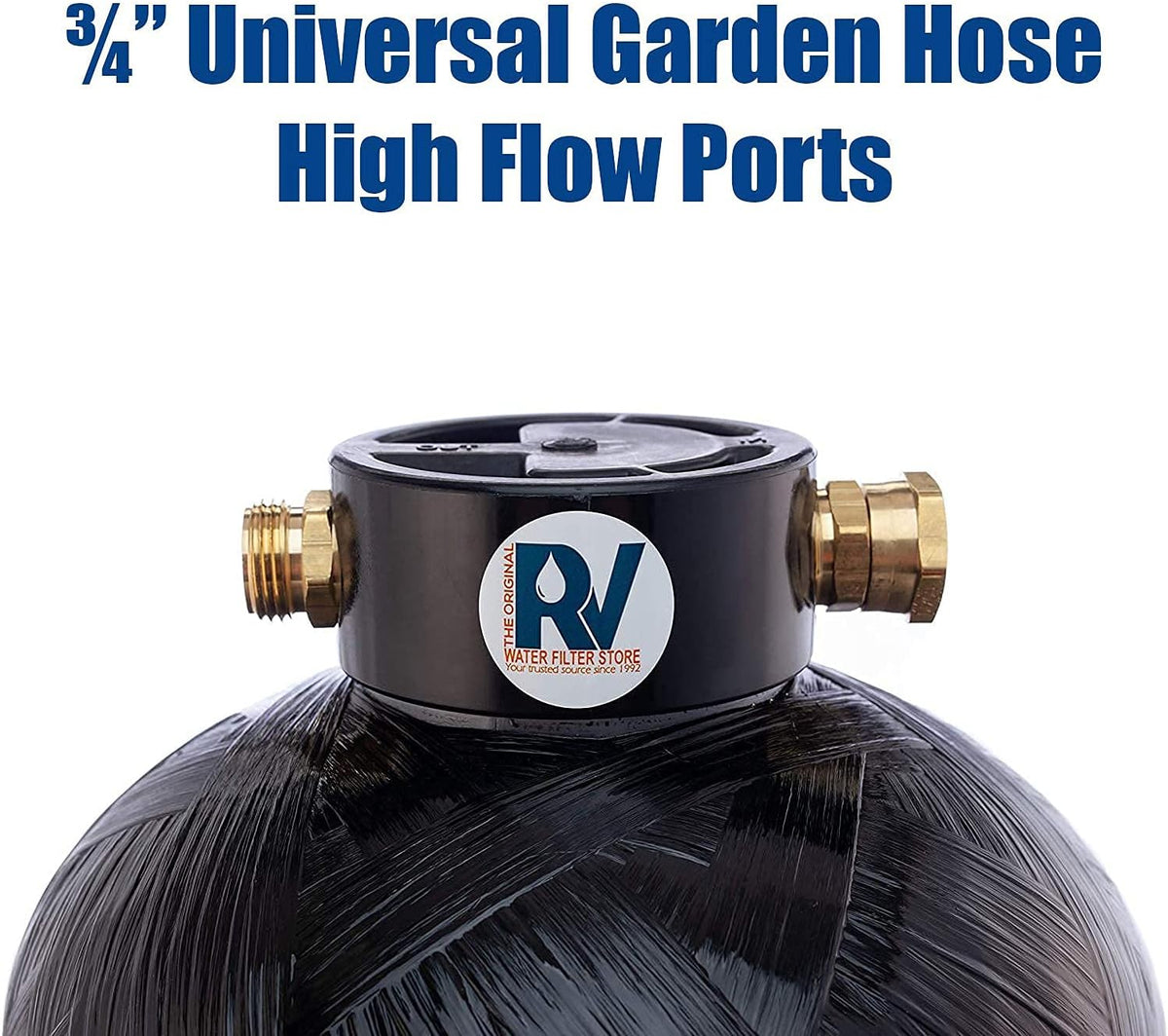 RV Water Softener Portable 16,000 Grain 3/4" Fittings P592626