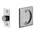 Polished Chrome Square Tubular Passage Pocket Door Lock D4989