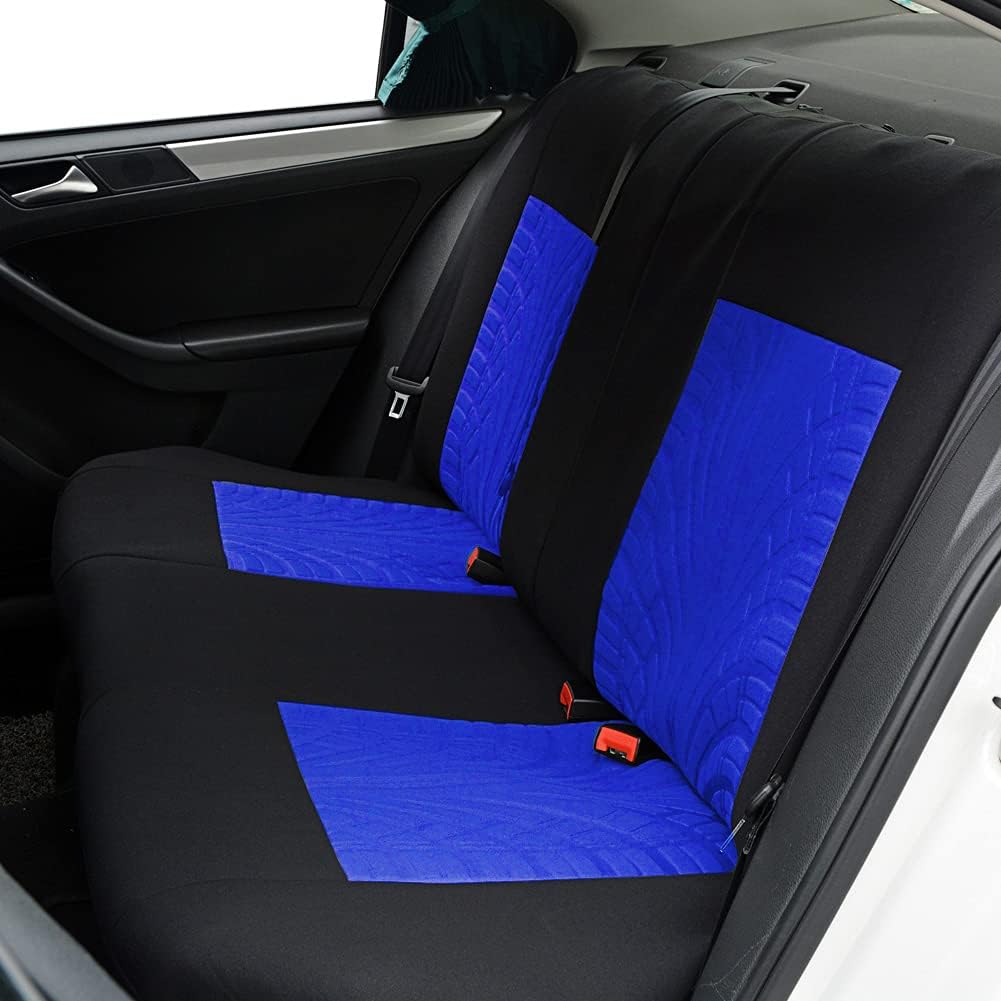 Blue Full Set Car Seat Covers - 9pcs K649