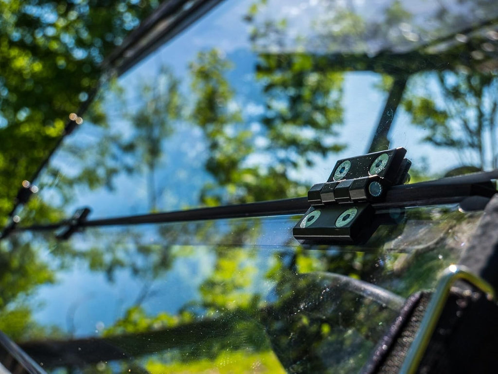 Scratch Resistant Flip/Fold 2-in-1 Windshield for Kawasaki Teryx C469