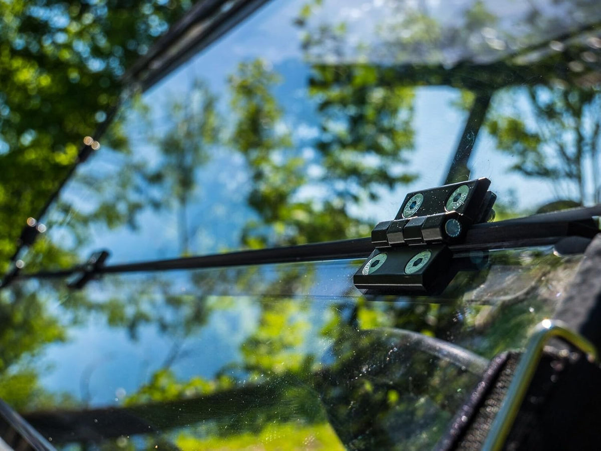 Scratch Resistant Flip/Fold 2-in-1 Windshield for Kawasaki Teryx C469