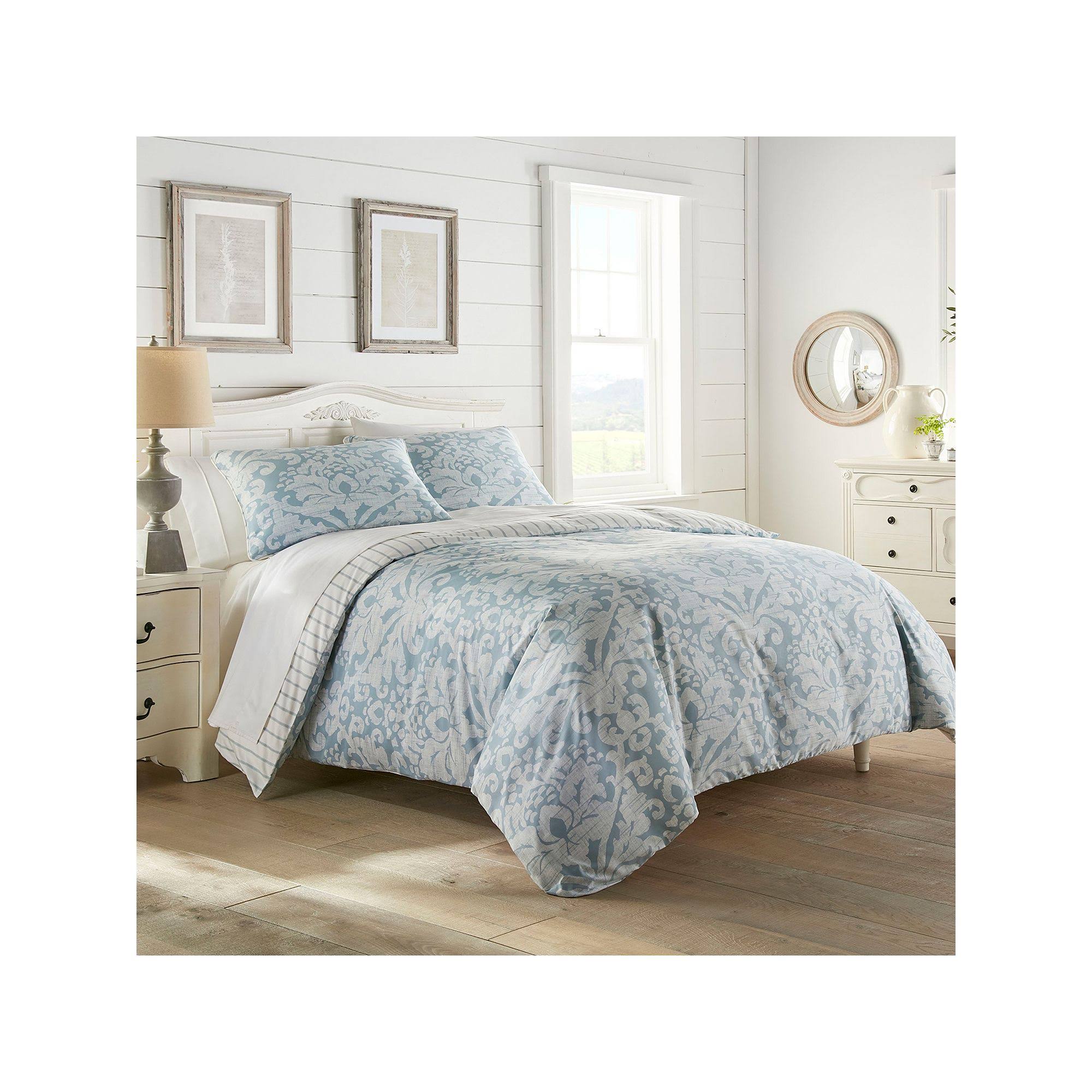 Blue Duvet Cover Set, Full/Queen V322273