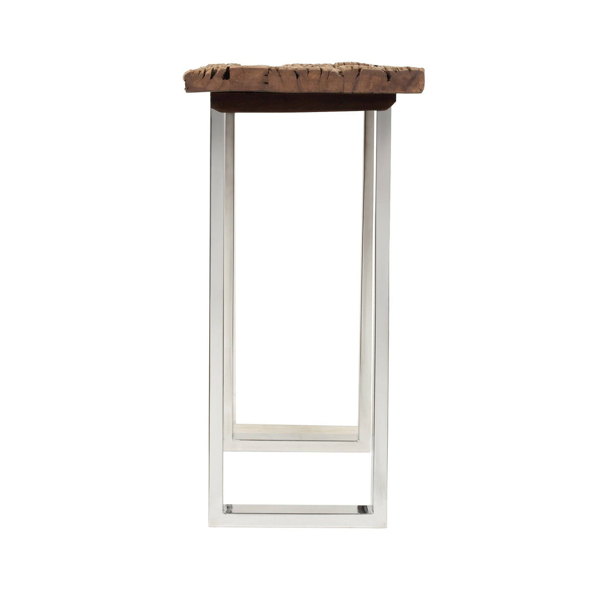 Natural Wood and Iron Console Table T9484