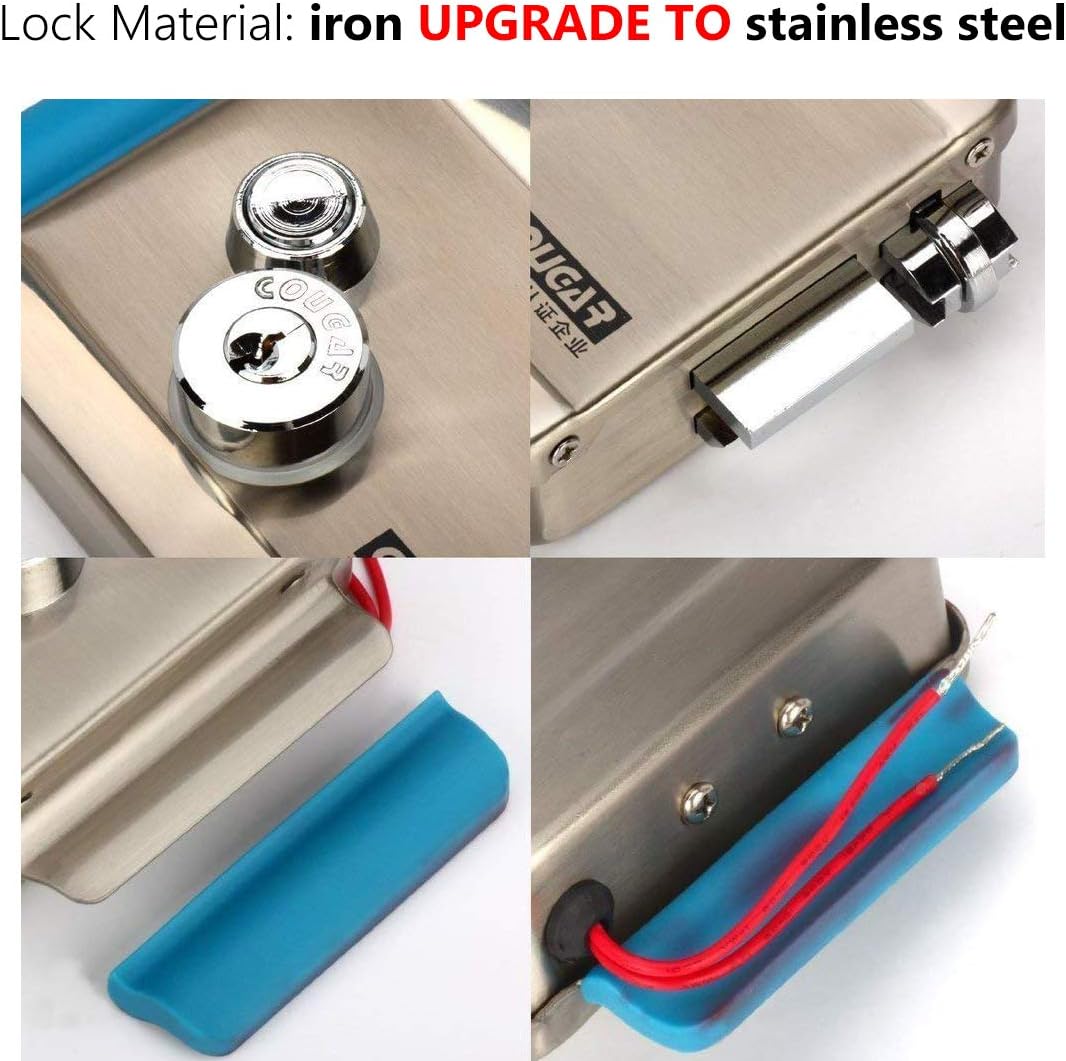 Stainless Steel Electronic Door Lock with 6 Computerized Keys B480