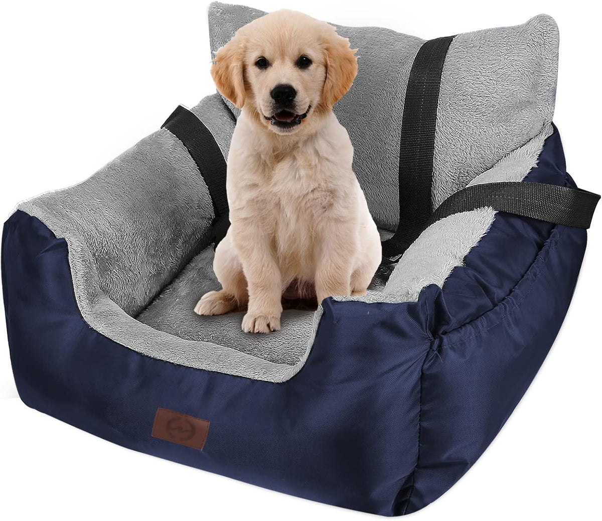Dog Car Seat with Storage Pocket and Clip-On Safety Leash N49928