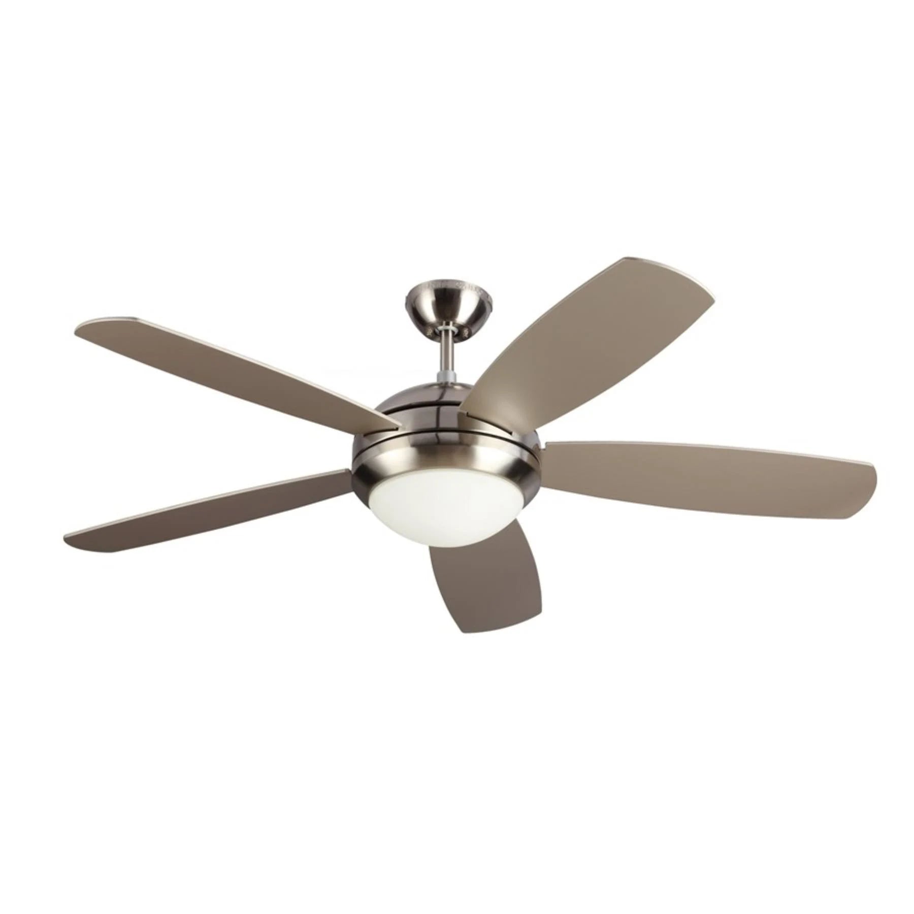 52x22 Brushed Steel Ceiling Fan with 2-light Kit U4504