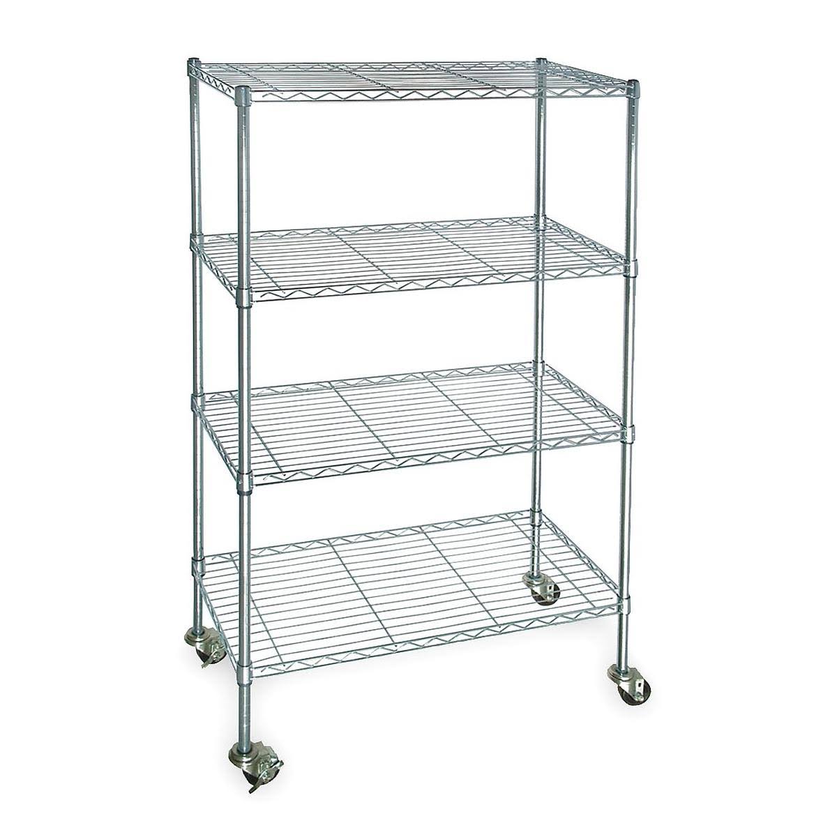 4 Shelf Wire Cart D5426