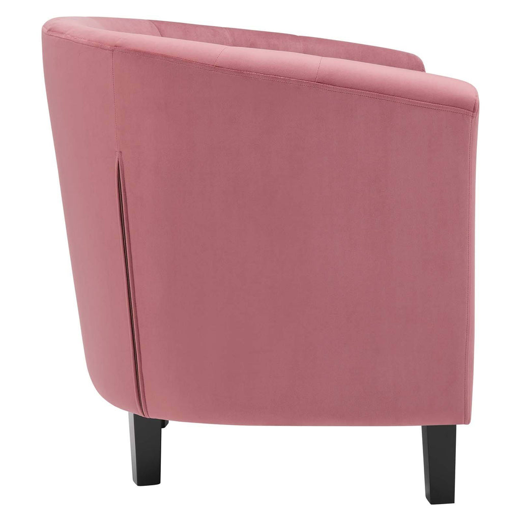 Light Gray Velvet Armchair U339