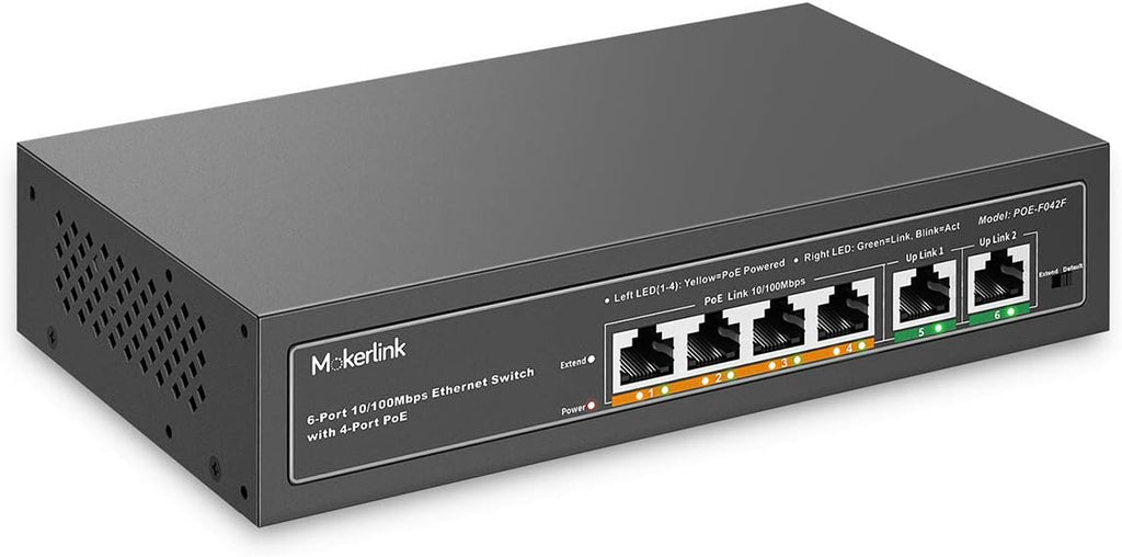 8 Port Gigabit PoE Switch, 120W, Metal Fanless Unmanaged, Pack of 2 F127