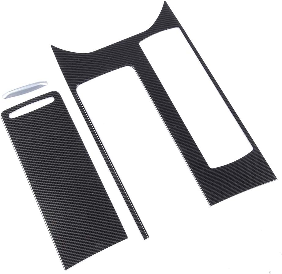 Carbon Fiber Style Center Console Gear Shift Cover Panel Trim (Pack of 3) W833