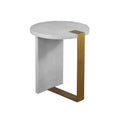 Light Grey Shagreen Side Table F751