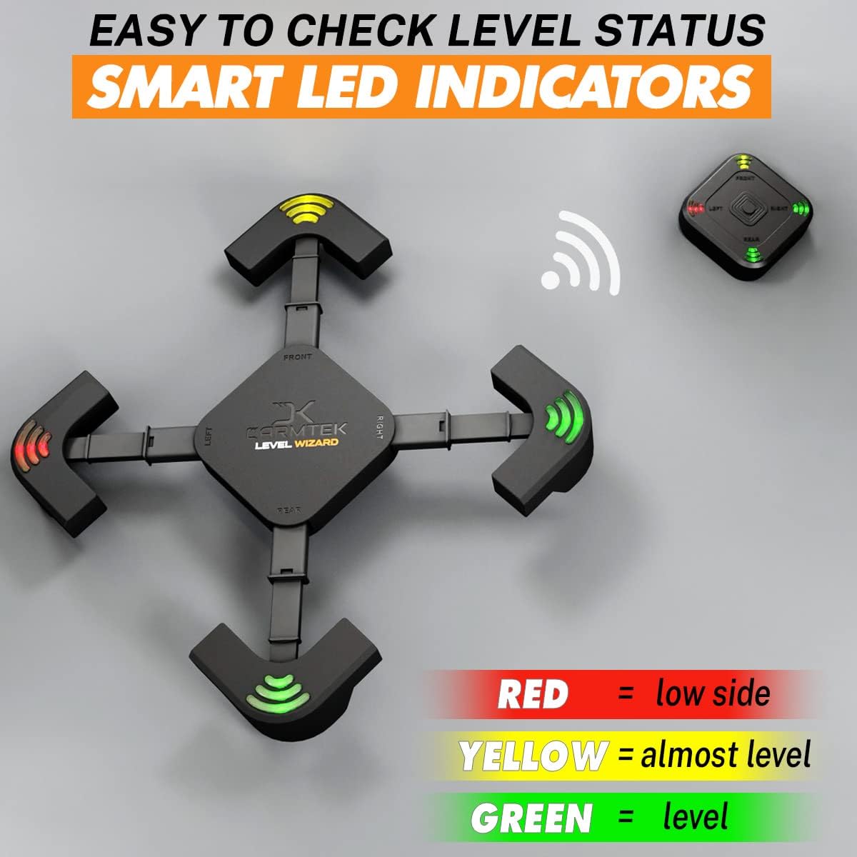 Wireless RV Leveling System with Extensible Legs T368582