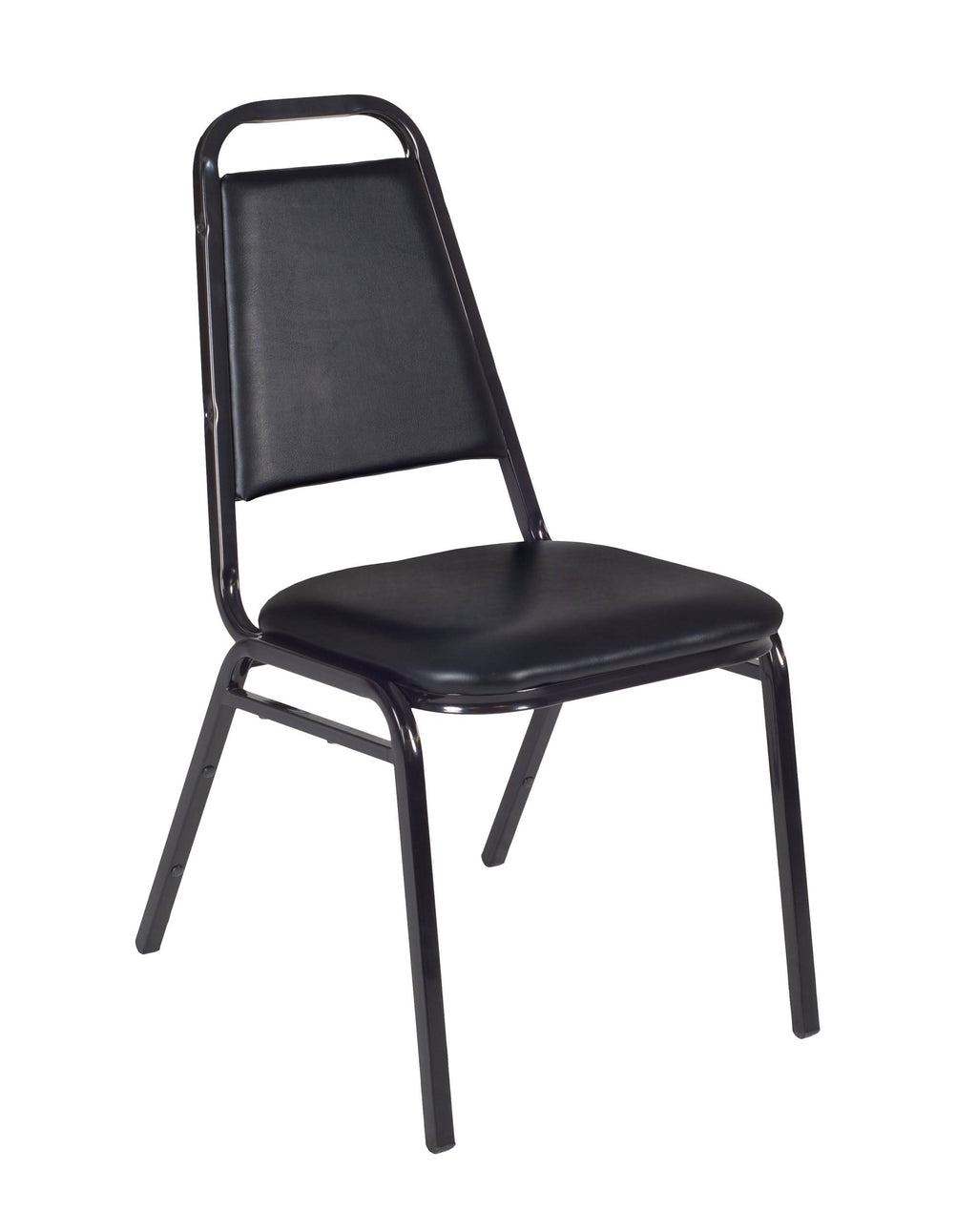 48x22 Round Breakroom Table with 4 Stack Chairs L55312