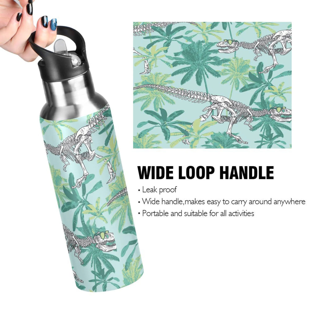 Stainless Steel Water Bottle with Straw Lid Vacuum Insulated 20 OZ H3134